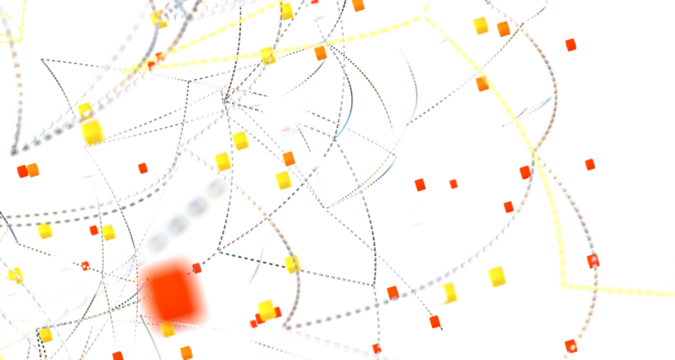 Abstract digital connection dots and lines. Technology background. Network connection structure. Plexus effect. 3d