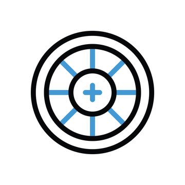 Roulette icon vector stock illustration