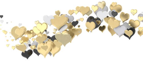 Ilustration of red realistics hearts whit 3D effect. rain of hearts