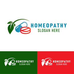 homeopathy medicine , pharmacy health solutions logo design