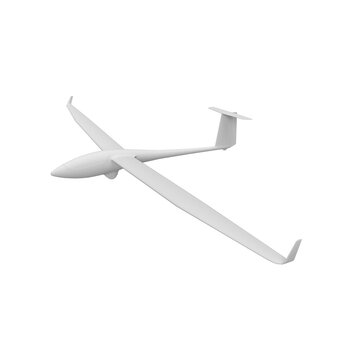 isolated 3d render of an airplane
