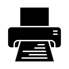 Printer icon in glyph style