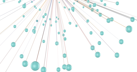 Concept of AI technology, Motion of digital data flow.