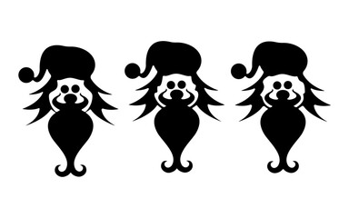 silhouette of experimental santa