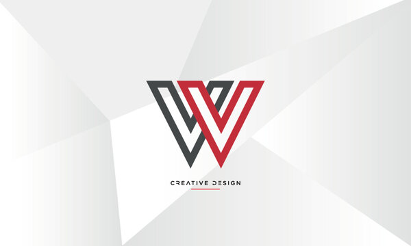 VV or V Alphabet letters logo monogram
