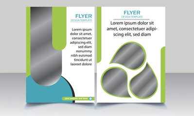 Annual Report Template with Pale Blue and Light Gray Elements