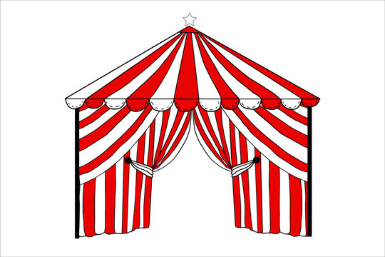Vintage Big Top Circus Tent