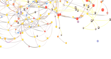 Abstract network of physical devices on the Internet using a network connection