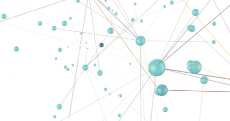 Abstract digital connection dots and lines. Technology background. Network connection structure. Plexus effect. 3d