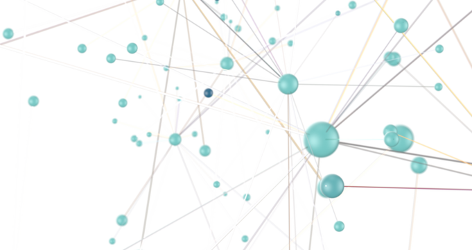 Abstract digital connection dots and lines. Technology background. Network connection structure. Plexus effect. 3d