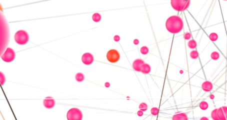 Abstract digital connection dots and lines. Technology background. Network connection structure. Plexus effect. 3d