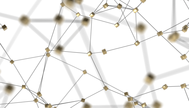 Abstract digital connection dots and lines. Technology background. Network connection structure. Plexus effect. 3d