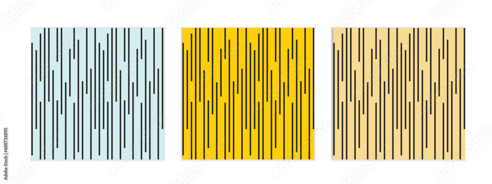Poster abstract seamless geometric set of vertical line pattern vector perfect for banner poster.