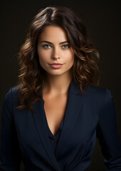 Confident image of a woman. Generative AI