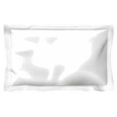 Blank plastic bag snack packaging isolated on transparent background