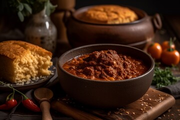 Meaile bread. Cornbread in Zambia. African National Food Dish. 