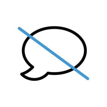 No Message Icon vector stock illustration