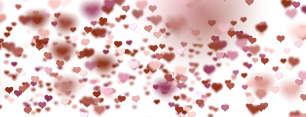  Red heart love confettis. Valentine's day falling