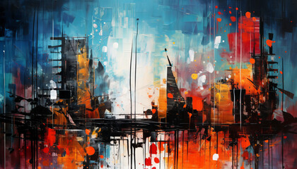 Obraz premium background with splashes