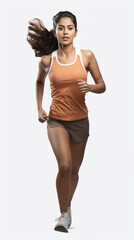 Obraz premium Dynamic movement of running woman