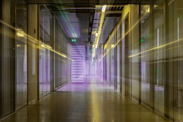 Lightlines in yellow and violet