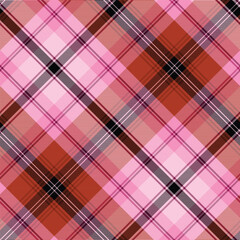 Christmas Plaids Digital Papers, Diagonal Gingham traditional Tartan Checks Dowload, Holiday Scrapbooking, Red and Black Pattern for junk journals, wall art print