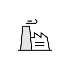 Industry icon design with white background stock illustration