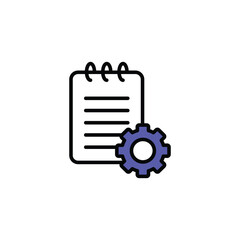 To Do List icon design with white background stock illustration