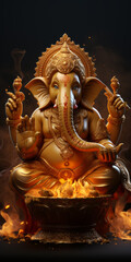 Fototapeta premium Lord Ganesha Indian God