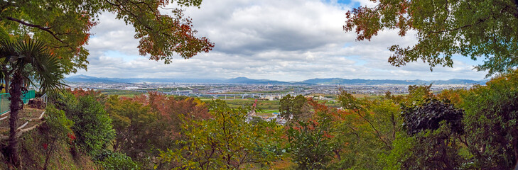 京都 男山展望台からの眺望