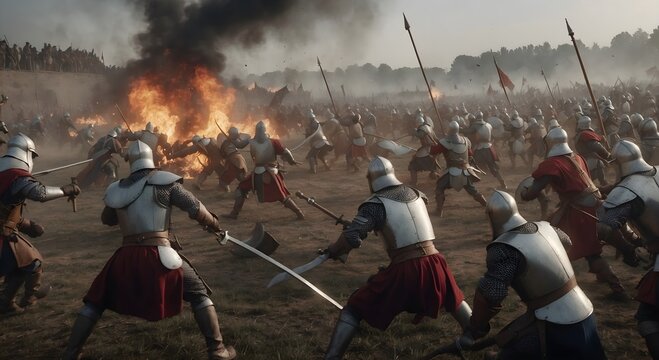 battle in the Middle Ages
