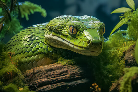Giftschlange, Gr&uuml;ne Mamba, Generative AI