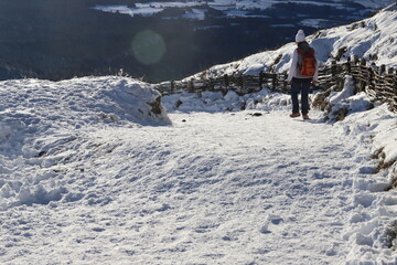 balade hivernale au Puy-de-Dôme