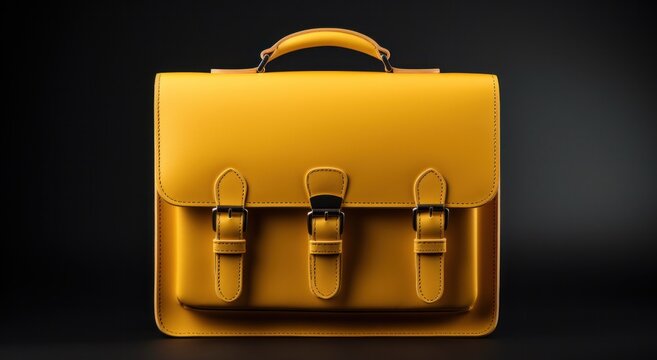 the claude legrand small briefcase on a dark background,