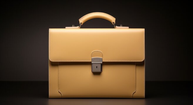 the claude legrand small briefcase on a dark background,