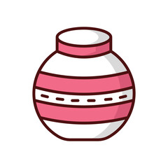 Pot icon vector stock illustration