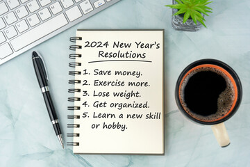 2024 New Year's Resolutions List
