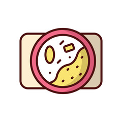 Curry icon vector stock illustration