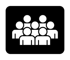 Symbol, ikona ludzi. Plik wektorowy.