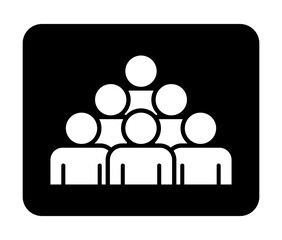Symbol, ikona ludzi. Plik wektorowy.