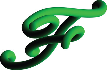 Creative Design vector Font of twisted Ribbon for Title, Header, Lettering, Logo, letter design art, A to Z alphabet colorful, 3d A to Z alphabet colorful,3d Letters