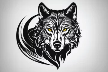 Poster Wolf logo. Wolf Logo vector Illustrated. Alpha Spirit: The Majestic Howl. Illustration. wolf logo design vector symbol graphic idea creative. Wolf head Vector illustration. © Usama