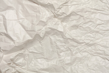 White crumpled wrapping paper texture