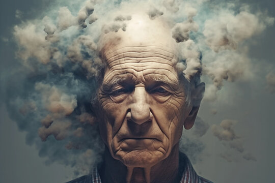 Generative AI image depicting the struggle with Alzheimer's