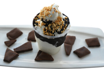 ice cream ice cream milk shake frozen sundae ice cream shop microcompany business refreshing milk vanilla chocolate and fruits