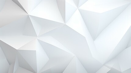 Obraz premium Abstract white 3d polygonal background. generative AI
