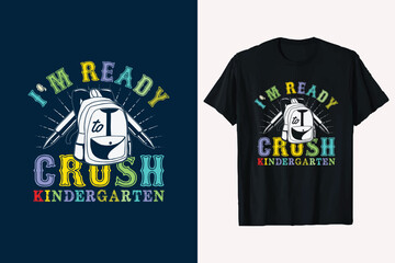 Welcome Back To School T-shirt Design.