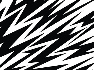 Abstract background with various sharp, zigzag and arrow pattern
