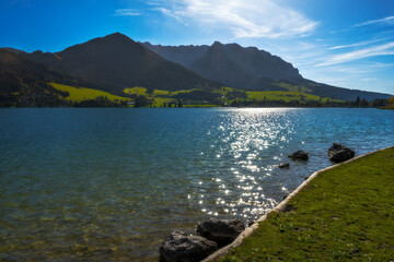 The idyllic lake Walchsee
