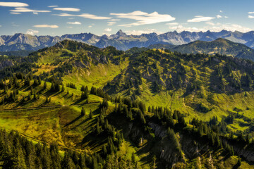 View from the Hochgrat mountain near Oberstaufen - 688774288
